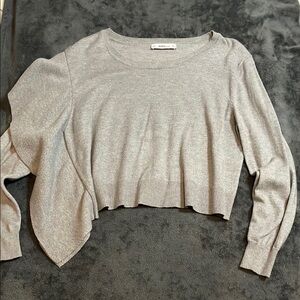 Zara Gray Asymmetrical Sweater